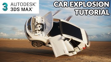 3d max Car Explosion Tutorial (part2)   Creating Simulation of Car Explosion