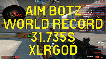 Aim Botz  31.735s WORLD RECORD [100 kills] - XLRGOD