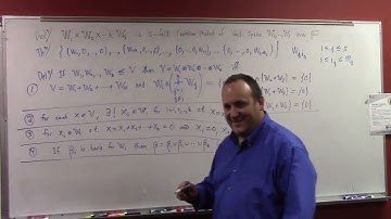 Advanced Calculus: invariant subspaces and direct sum decompositions, 8-31-23 part 2
