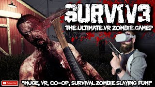 SURV1V3 VR // The ULTIMATE VR Zombie Game? // VR Survival Horror SURV1V3 Gameplay - Quest 2 PC VR screenshot 3