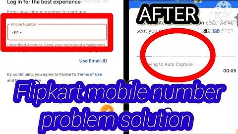 Flipkart fix invalid email id problemFlipkart mobile number problemhow to activate
