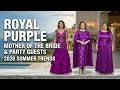 Royal Purple: 2026 Mother of the Bride & Wedding Guest Fashion Forecast | Trends for Elite Party