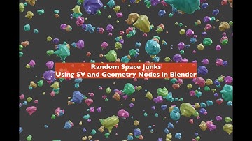 LIVENODING Random 3D Space Junks Using SV and Geometry Nodes in Blender