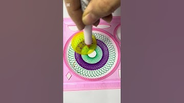 ASMR Spirograph drawing sound |Spirograph Art for Mind #spirograph #asmrsounds #art #satisfying