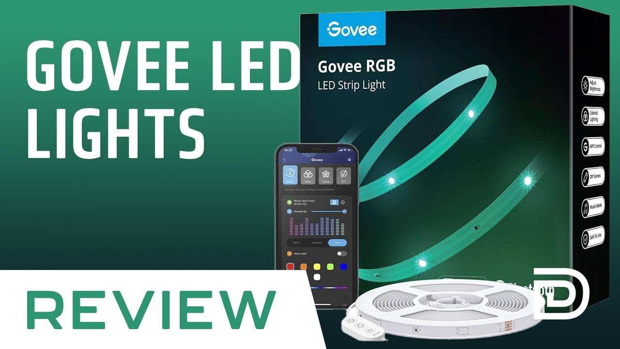 Govee LED Strip Lights Bluetooth App Control and Remote 32.8 ft.