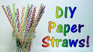 How to make paper drink straws that really work! 