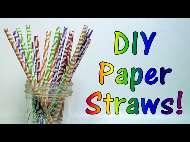 How to make paper drink straws that really work! 