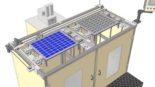 TRAY STACKER MACHINE WITH DISPENSING ROBOT