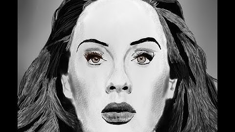 Drawing Adele - hello  speedpaint using mouse realistic portrait by Meher