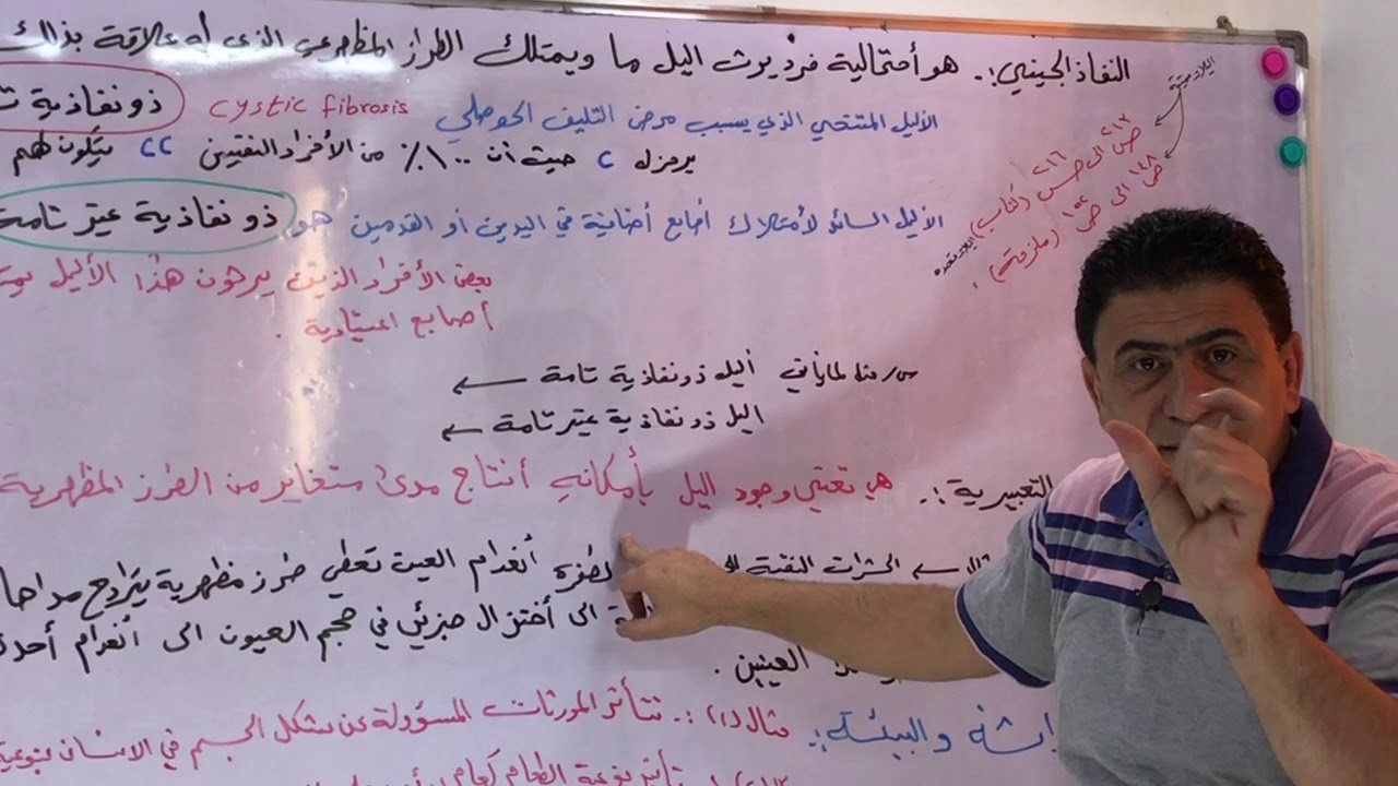 الفصل الخامس(الوراثة)/الوراثة ما بعد مندل محاضرة 12