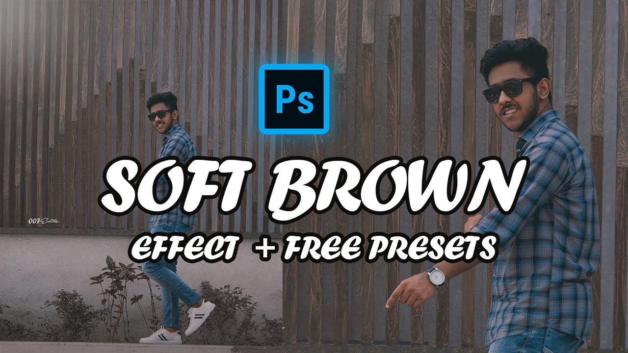 Soft Brown Color Grading Tutorial Photoshop || Camera raw filter presets