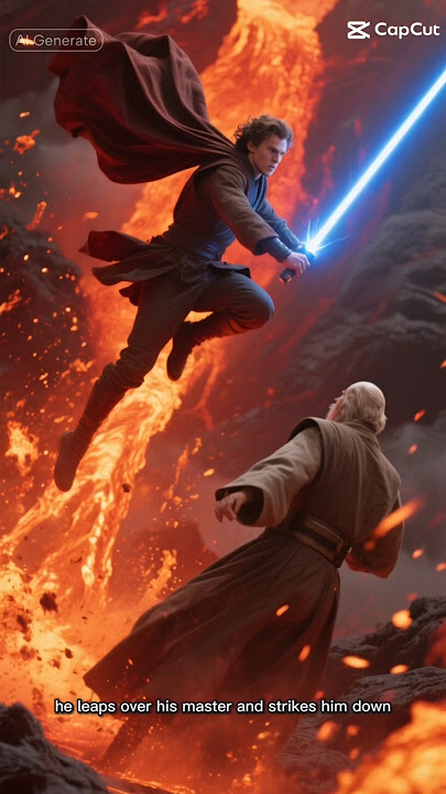 what if anakin won against obi wan #starwars #duel #jedi #sith #victory