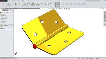 Solidworks tutorial | Design and Assembly of  Hinge in Solidworks