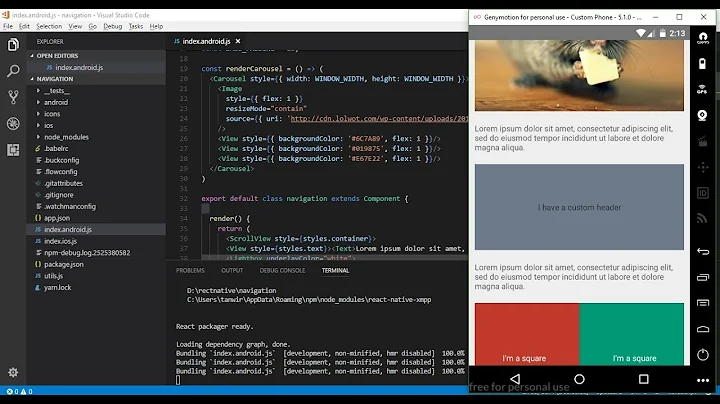 React Native - Make show image with lighview android and IOS