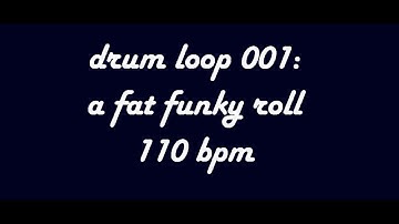 Backing Track - Funky Drum Loop 110 BPM (Royalty free)