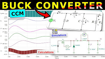 ⚡DC-DC Buck Converter - Continuous Conduction Mode 🔋 Power Electronics | Calculation & TINA-TI Spice