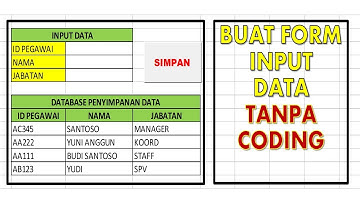 Buat Form Input Data Tanpa Coding di Excel