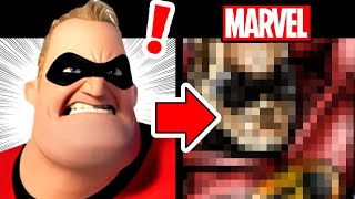 Drawing THE INCREDIBLES in a MARVEL STYLE! And 27 FACTS you did NOT KNOW about the MOVIES!