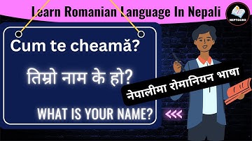 Learn Romanian Language in Nepali || Meeting Someone Part-1 #romanian