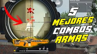 ¡LOS 5 MEJORES COMBOS DE ARMAS CON ATRIBUTOS PARA GANAR SIEMPRE! | COMO SER PRO FREE FIRE | ZenDiego