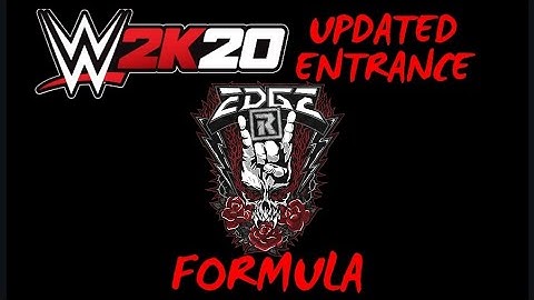 WWE 2K20 EDGE UPDATED ENTRANCE FORMULA
