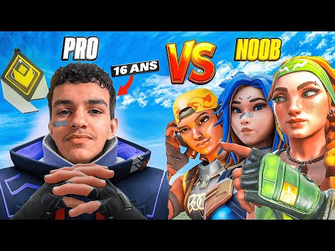 A 16 YEAR OLD PRO VS 3 NOOBS ON VALORANT Ft Jamelinho