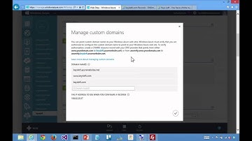 Setting up Custom DNS Records to point to Azure Web Sites   with Stefan Schackow
