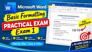Microsoft Word Basic Formatting Practical | Step-by-Step Tutorial
