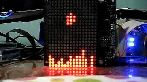 AVR Tetris on 24x16 red LED array