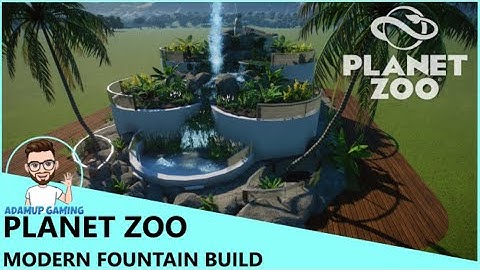 Planet Zoo: Modern Water Fountain Build