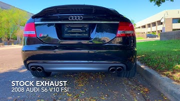 Audi S6 Muffler Delete BEFORE & AFTER