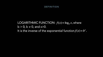 8.5 Logarithmic Functions