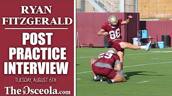 FSU Football | K Ryan Fitzgerald on improved range, consistency after solid 2023 season thumbnail