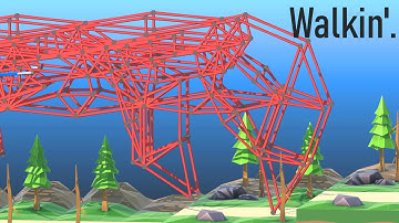 Making a Strandbeest in Poly Bridge 2