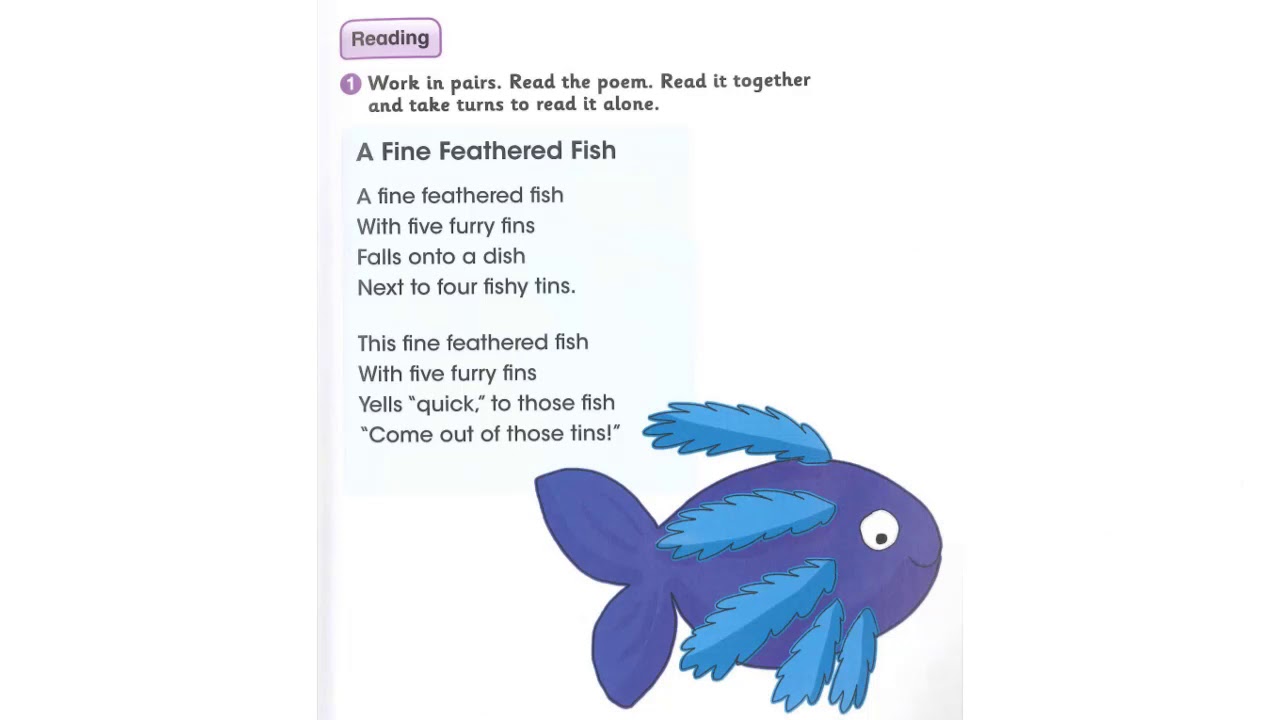 Unit 5 fine feathered fish poem YouTube