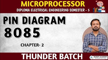 PIN DIA OF 8085 MICROPROCESSOR/GTU IMP 💯  #gtu_exam #diplomaelectricalengineering#marutiacademy