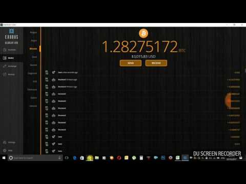 Upgrading Genesis Mining with your codes - Using exodus wallet