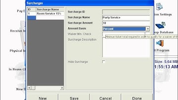 Aldelo Point of Sale Tutorial - How to Create a Surcharge
