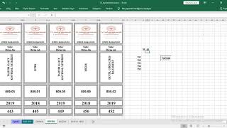 Excel Dosya (klasör) Sırtlığı- Şablona veri çekmek ve yazdırmak