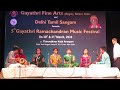Violinhari karthik  pranamaamyaham sri  gayathri fine arts  delhi tamil sangam  2024