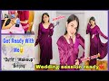 Wedding get ready with me❤️ | Skin prep, Outfit &amp; more | Indian Wedding ~Shaadi Session |Fashionista