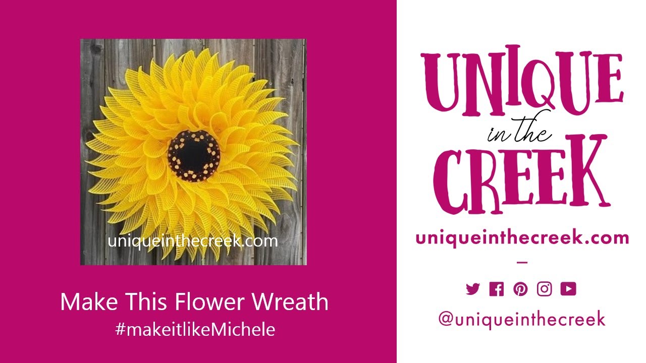 SUNFLOWER WREATH | UNIQUE IN THE CREEK LARGE BOARD