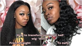 How To Curl Outres Half Wig Annie