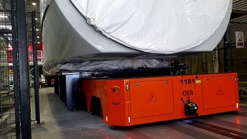 AGV for handling windmill components