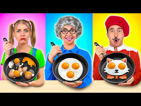 Ben vs Büyük Annem Yemek Yapma Mücadelesi #5 | Basit Ve Gizli Mutfak Tüyoları ve Eşyaları Multi DO