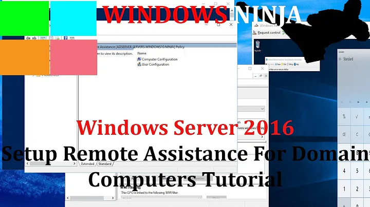 Windows Server Setup Remote Assistance For Domain Computers Tutorial