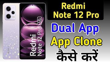 Redmi note 12 dual apps create kaise kare/dual app setting in redmi note 12 pro
