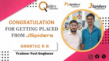 My Honest Placement Journey from QSpiders/JSpiders/PYspiders Chromepet Chennai | TRAINEE