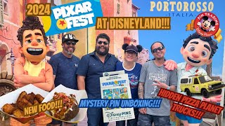 2024 Pixar Fest at Disneyland | Food & Mystery Pin Trading/Unboxing | Hidden Pizza Planet Trucks