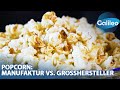 Pilzform vs schmetterling popcorn aus der manufaktur vs vom grohersteller